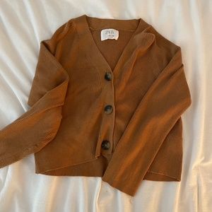 New Brown Zara Button Down